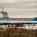 Cargo en entrée d'estuaire