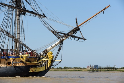 L'Hermione sur la Charente